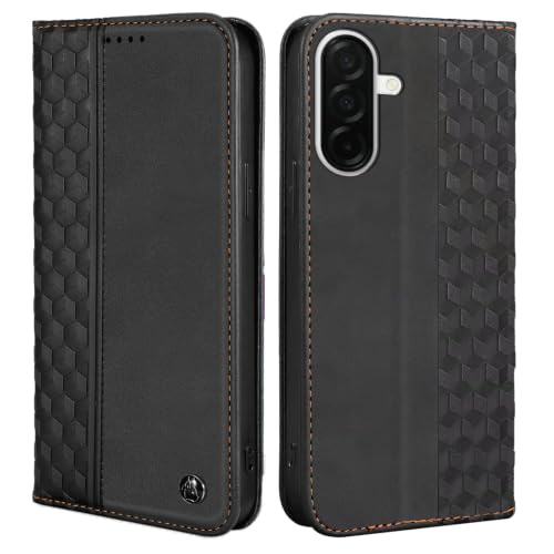 Wallet Case for Samsung Galaxy A18/A17/A26/A16 5G 6.7 inch - PU Leather Flip Cover with Card Holder Slots, Strong Magnetic Folio Phone Case, Black - color: Black, size: Samsung Galaxy A18/A17/A26/A16 6.7"