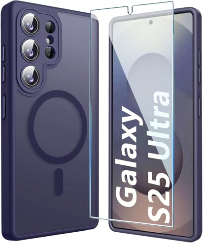 for Samsung Galaxy S25 Ultra Case, Galaxy s25 Ultra Phone Case with Screen Protector [Full Camera Protection] Slim Shockproof Cover for s 25 Ultra - Blue - color: Blue, size: S25 Ultra Case
