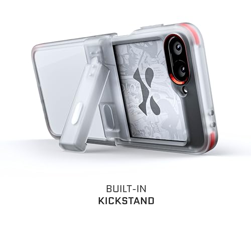 Ghostek Covert Clear Galaxy Z Flip 6 Case with Built-in Kickstand and Full Hinge Protection Shockproof Protective Phone Cover Designed for 2024 Samsung Galaxy Z Flip6 (6.7") (Clear) - color: Clear, size: Galaxy Z Flip 6