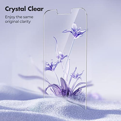 UNBREAKcable 3-Pack Screen Protector for iPhone 14 Tempered Glass | Shatterproof, Easy Install, 9H Hardness, 99.99% HD Clear, Bubble-Free, Anti-Fingerprint, Scratch Resistant, Case Friendly - size: iPhone 14
