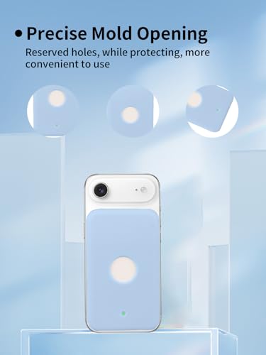 Compatible with Apple iPhone Air MagSafe Battery,UYRUREL Premium Silicone Shockproof Protection Ultra-Thin Design, Comfortable and Skin-Friendly,SkyBlue. - color: SkyBlue