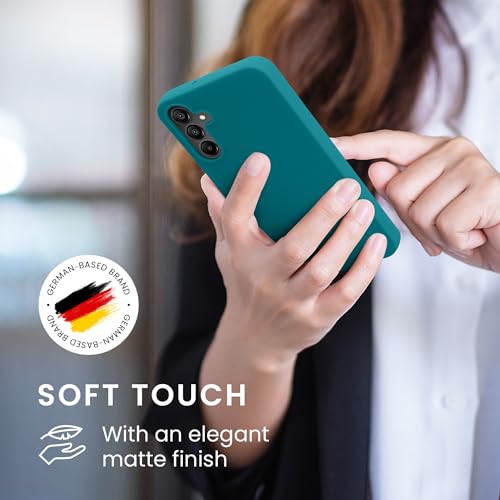 kwmobile Case Compatible with Samsung Galaxy A15 5G Case - Soft Slim Protective TPU Silicone Cover - Teal Matte - color: teal matte, size: Galaxy A15 5G