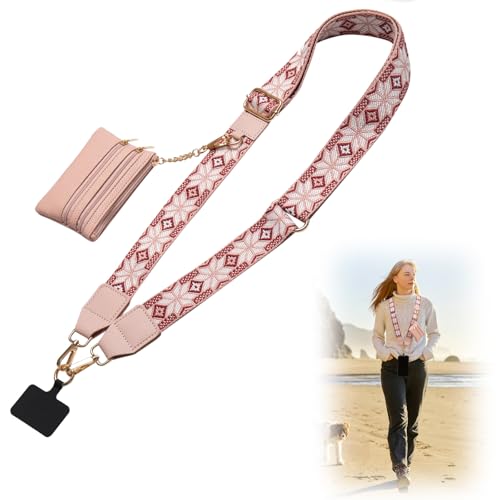 Cell Phone Lanyard Crossbody with Wallet, Versatile Clip and Go Phone Strap - color: S