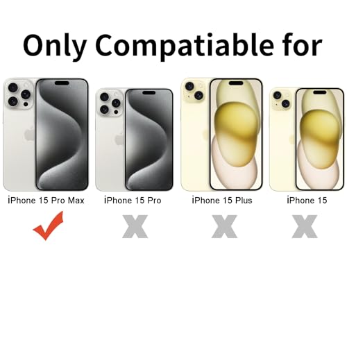 TENOC Phone Case Compatible with iPhone 15 Pro Max, Clear Case Shockproof Protective Bumper Slim Cover for 6.7 Inch - color: Clear, size: iPhone 15 Pro Max
