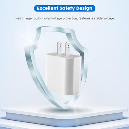 10FT iPhone Charger, iPhone 14 Fast Charging Block, Long Fast Apple Charger - color: White 10FT