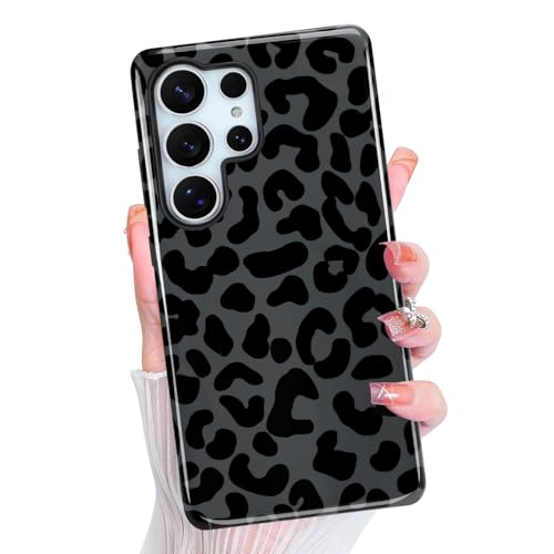 Magnetic for Samsung Galaxy S25 Ultra Case Cute Aesthetic, Black Leopard | Dual Layers Protection Design, Compatible with Magsafe, Sturdy Shockproof Protective Phone Cover - color: Balck Leopard, size: for Samsung Galaxy S25 Ultra