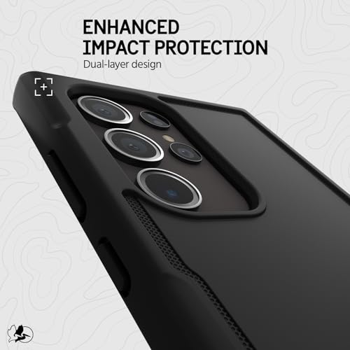 Pelican Voyager - Samsung Galaxy S24 Ultra Case [6.8”] [18ft MIL-STD Drop Protection] [Wireless Charging] Rugged Phone Case for Samsung Galaxy S24 Ultra w/Belt Clip Holster Stand -Anti Scratch - Black - color: Black