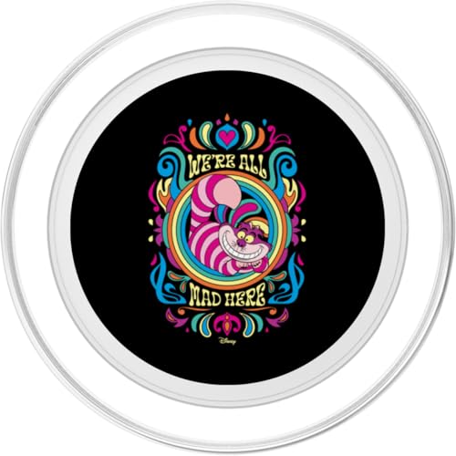 Alice in Wonderland - We're All Mad Here Psychedelic Pattern PopSockets PopGrip for MagSafe - style: Magnetic PopGrip
