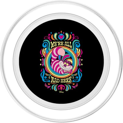 Alice in Wonderland - We're All Mad Here Psychedelic Pattern PopSockets PopGrip for MagSafe - style: Magnetic PopGrip