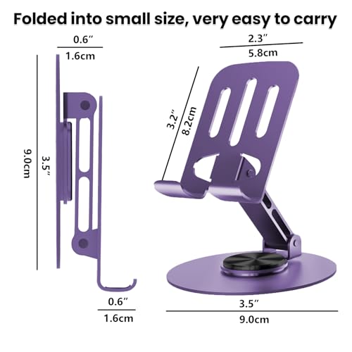 Universal Metal Cell Phone Stand, 20PCS Purple - color: 20PCS Purple