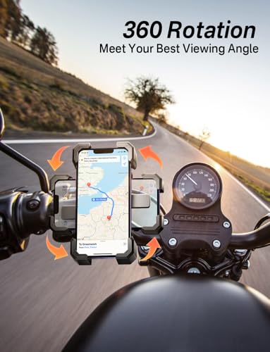 Delobon Bike Phone Holder Handlebar, Motorcycle Phone Mount