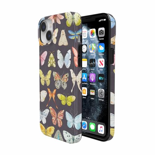 Casely iPhone 14 Plus Case | Midnight Monarch | Jenna Palek x Casely | Compatible with MagSafe | Classic Ultra Slim Design - color: Midnight Monarch | Jenna Palek x Casely