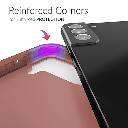 Crave for Galaxy S22 Plus Case, Shockproof Protection Dual Layer Case for Samsung Galaxy S22 Plus (6.6 inch) - Blush - color: Blush