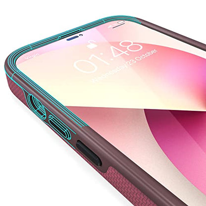 Crave Dual Guard for iPhone 14 Pro, Shockproof Protection Dual Layer Case for Apple iPhone 14 Pro (6.1") - Berry - color: Berry