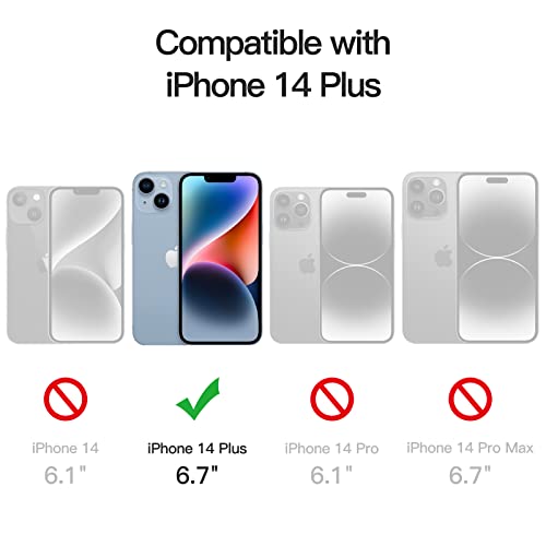 JETech Screen Protector for iPhone 14 Plus, 2+2 Pack - size: iPhone 14 Plus