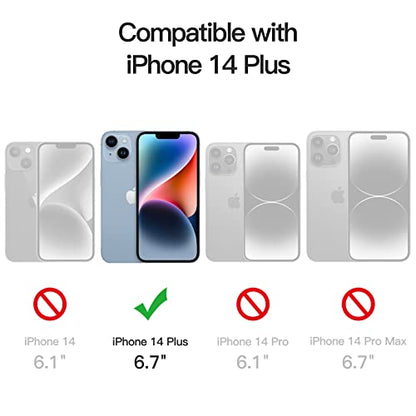 JETech Privacy Screen Protector for iPhone 14 Plus, 2+2 Pack - size: iPhone 14 Plus