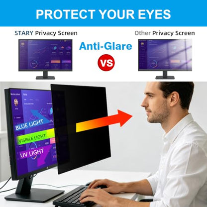 STARY [2 Pack 24 Inch Computer Monitor Privacy Screen for 16:9 Ratio - size: 24 Inch 16:9 Upgrade