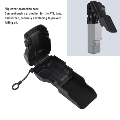 Camera Lens Screen Protector for Smartphone, Scratchproof Protective Cover, Anti Shock Sponge and Lanyard Attachment, Black - color: Black