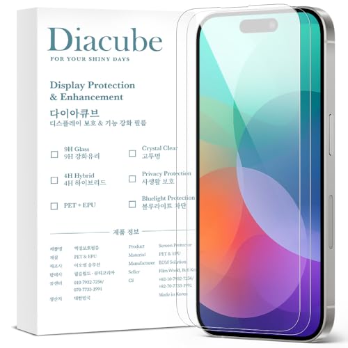 2 Pack Ultra-Thin Hybrid Screen Protector Compatible with iPhone 17 Air, 9H Glass-Coated PET Film [Unbreakable] Ultra Clear, Scratch Resistant, Case-Friendly, Easy Install with Alignment Jig - size: iPhone 17 Air