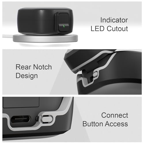 for Samsung Galaxy Buds 4 Pro/Buds 4 Case (2026) with Secure Safety Lock Clip,Shockproof Scratch-Resistant Hybrid PC+TPU Soft Shell Protective Cover Accessories with Carabiner&Cleaning Pen(Black) - color: Black Edge-Grey