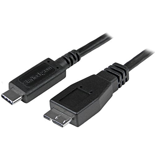 StarTech 3.3ft/1m USB-C to Micro-B Data Cable, USB 10Gbps, 3A, Transfer - size: 3 ft / 1m, style: USB 3.1 - C to Micro B