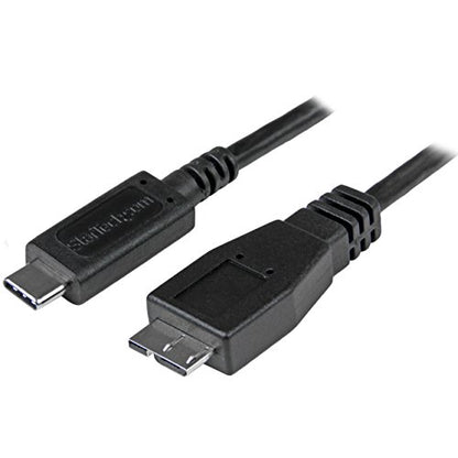 StarTech 3.3ft/1m USB-C to Micro-B Data Cable, USB 10Gbps, 3A, Transfer - size: 3 ft / 1m, style: USB 3.1 - C to Micro B