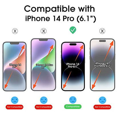 amFilm OneTouch for iPhone 14 Pro Screen Protector 6.1'' Tempered Glass - size: 14 Pro-6.1"