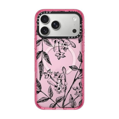 CASETiFY for iPhone 17 Pro Max Case - Impact Compatible with MagSafe | 8.2 ft. 4x Military Grade Drop Protection | Botanical Jasmine | Pink - color: Botanical Jasmine, size: Iphone 17 Pro Max (6.9")