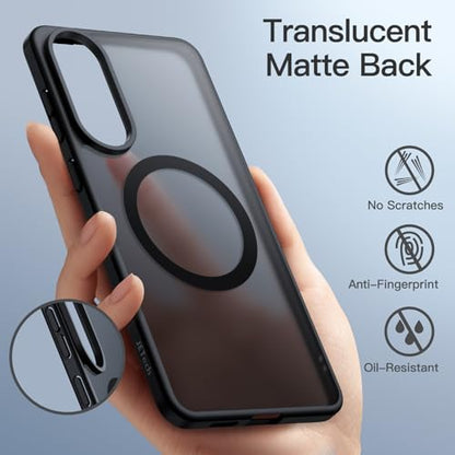 JETech Magnetic Matte Case for Samsung Galaxy S25 Edge, Black - color: Black, size: Galaxy S25 Edge