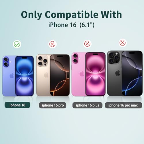 3 Pack Anti-Blue Light Screen Protector for iPhone 16 - size: iPhone 16