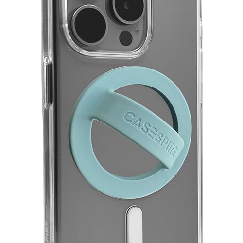 Magnetic Silicone Phone Grip Loop Holder for MagSafe iPhone Case - color: Teal