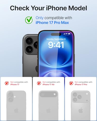 DOME GLASS Whitestone 2PACK EZ GLASS AR for iPhone 17 Series [Super Anti-Reflection], Full Coverage [Easy Install] Tempered Glass Screen Protector [2pack] (iPhone 17 ProMax) - size: iPhone 17 ProMax