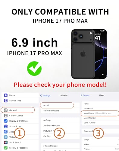 2 Pack 360 Privacy Screen Protector for iPhone 17 Pro Max Tempered Glass - size: iPhone17ProMax 6.9inch