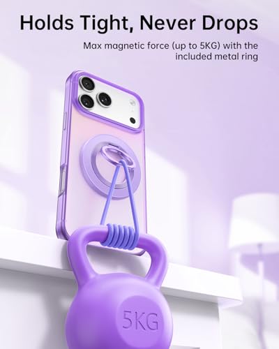 SYNCWIRE for MagSafe Phone Grip, Magnetic Phone Ring Holder - color: Lavender