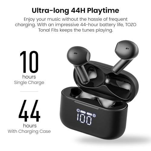 TOZO T21 Wireless Earbuds Bluetooth 5.3 in Ear Headphones Stereo Sound