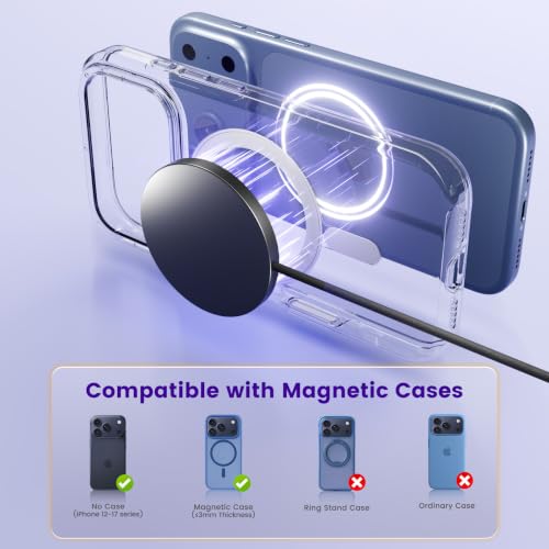 MagSafe 25W Wireless Charger for Apple Magnetic Fast Charging Pad - color: 2Black
