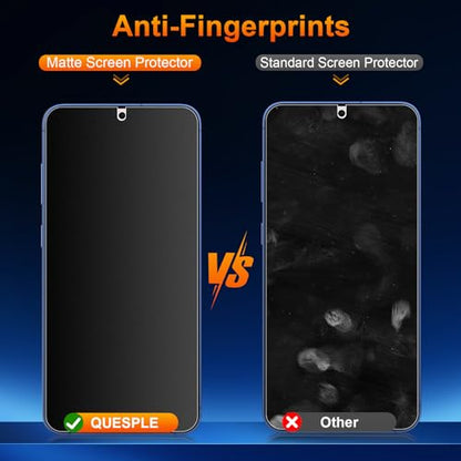 2 Pack for Samsung Galaxy S25 Plus Anti-Glare Matte Privacy Screen Protector, Smooth and Responsive Touch Flexible EPU Film, [Support Fingerprint Unlock] [Self-Healing] [Not Glass] - size: Samsung Galaxy S25 Plus