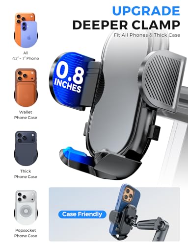 eSamcore Cup Holder Phone Holder, 15" Height Car Cup Holder Phone Mount