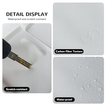 Frani Wireless Charging Pad Cover for 21-23 Model 3 & 21-24 Model Y - color: White, size: Model 3(2021-2023);Model Y(2021-2025)