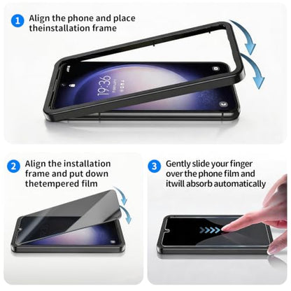 Privacy Screen Protector & Camera Lens for Galaxy S25 Plus 5G - size: Galaxy S25+ 6.7 Inch