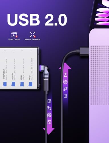 AUFU PD 240W 16PIN USB C Magnetic Adapter, Black, 2Pack
