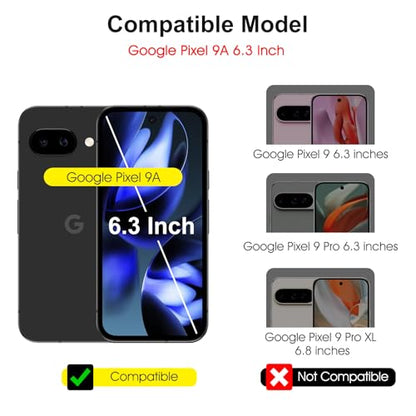 SPARIN Screen Protector for Google Pixel 9A 6.3 Inch, 3+2 Pack - size: Google Pixel 9A