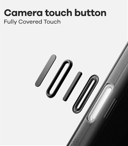 Aulumu A17 iPhone 17 Pro Max Case | MagSafe Compatible | Touch-Sensitive Buttons | Integrated Drop Protection | Military-Grade Outdoor Design Black - size: iPhone 17 Pro Max