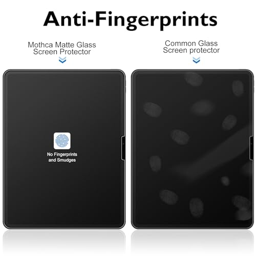 Mothca 2 Pack Matte Glass Screen Protector for iPad Pro 13-inch M5 2025 / M4 2024 + 2 Pack Camera Lens Protector with Installation Frame, Anti-Glare & Anti-Fingerprint Tempered Glass, Smooth as Silk
