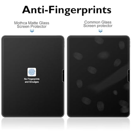 Mothca 2 Pack Matte Glass Screen Protector for iPad Pro 13-inch M5 2025 / M4 2024 + 2 Pack Camera Lens Protector with Installation Frame, Anti-Glare & Anti-Fingerprint Tempered Glass, Smooth as Silk