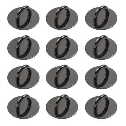 Phone Charm Hook Adhesive Phone Finger Grip Hook, Round - style: Round, Black
