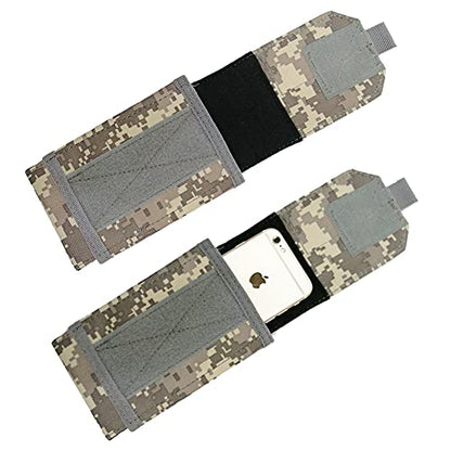 Universal Tactical Molle Phone Pouch Cellphone Holder | Mobile Holster Belt Smartphone Pouch for iPhone 17 Pro Max/Air/17 Pro/ iphone17/16 /15 /14 /13/12 Pro Max/iphone 16/15/14Plus - color: ACU