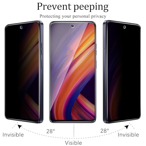 KAREEN 2 Pack Privacy Screen Protector for Motorola Moto G Power 5G 2025 - color: Black