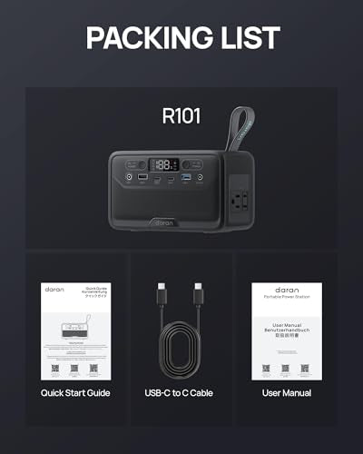 Portable Power Station 89.6Wh Two-Way Fast Charging with AC 100W(200W Peak)