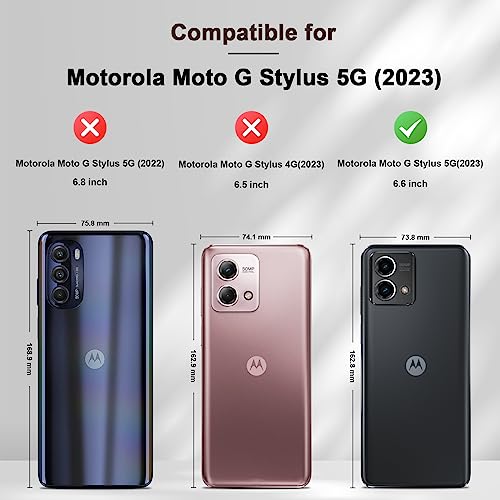 Jasonyu Flip Wallet Case for Moto G Stylus 5G (2023),Leather Magnetic Folio Cover with Card Holder,Kickstand - TPU Shockproof Durable Protective Phone Case,Brown | PU Leather Magnetic Folio Cover,with Card Holder,Kickstand,TPU Shockproof,Durable,Protectiv
